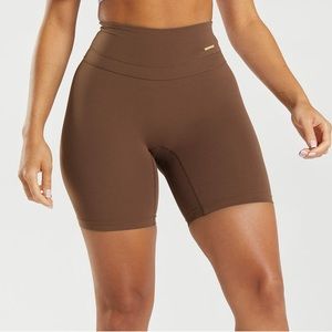 GYMSHARK x Whitney Simmons Cycling Shorts - Dandelion Brown